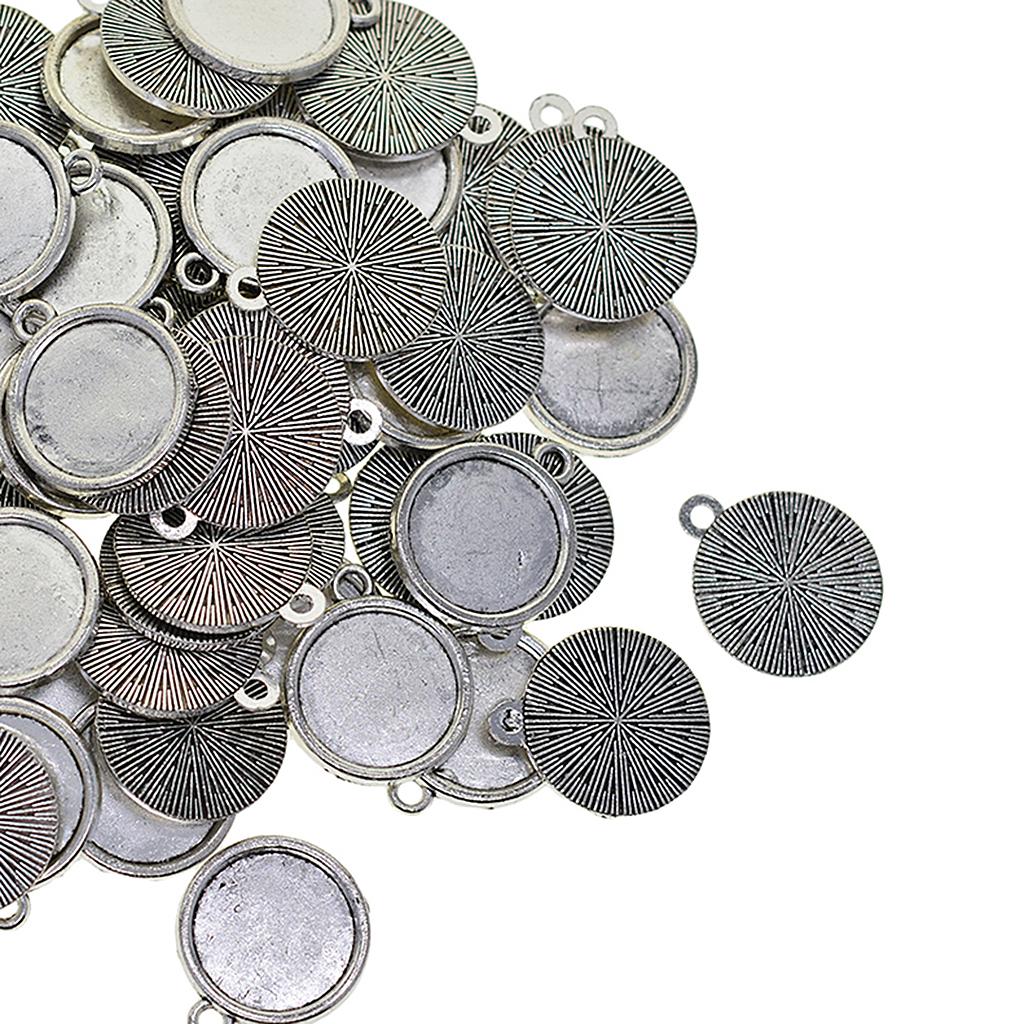 50pcs Round Jewelry Making Crafts DIY Earring Necklace Making