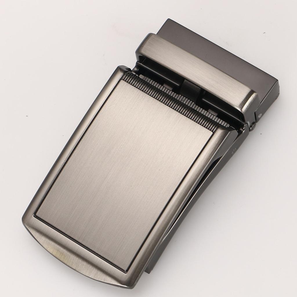 2Pcs Automatic Belt Buckle Alloy Polished Business Casual Ratchet Buckle