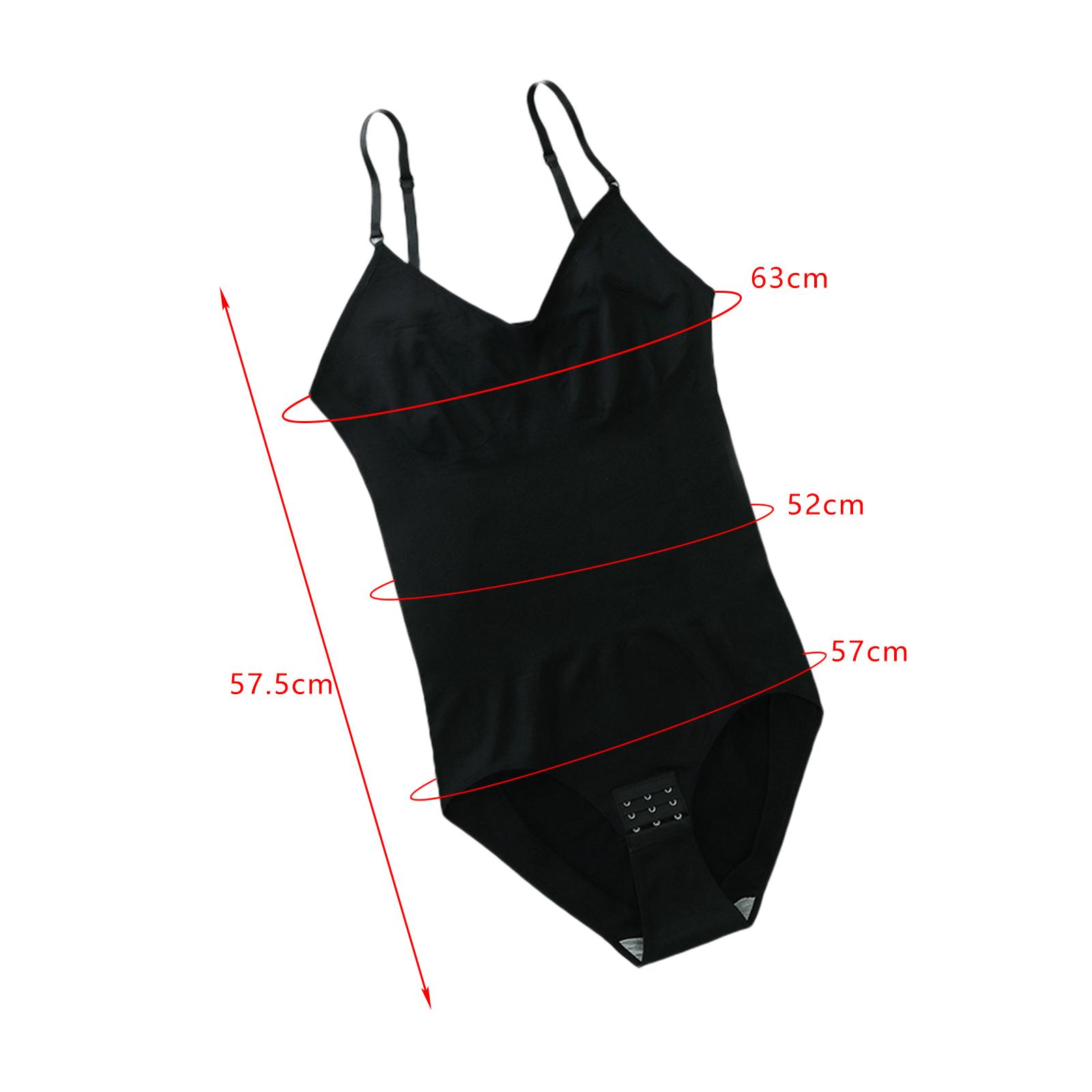 2xWomen's Shapewear Bodysuits Sleeveless Jumpsuits Butt Lifter Leotards Tops Black M