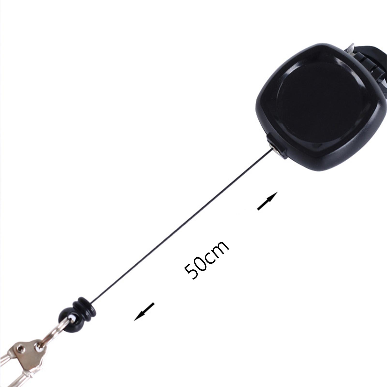 Retractable Badge Holder Telescopic Keychain Fly Fishing for Fishing Outdoor