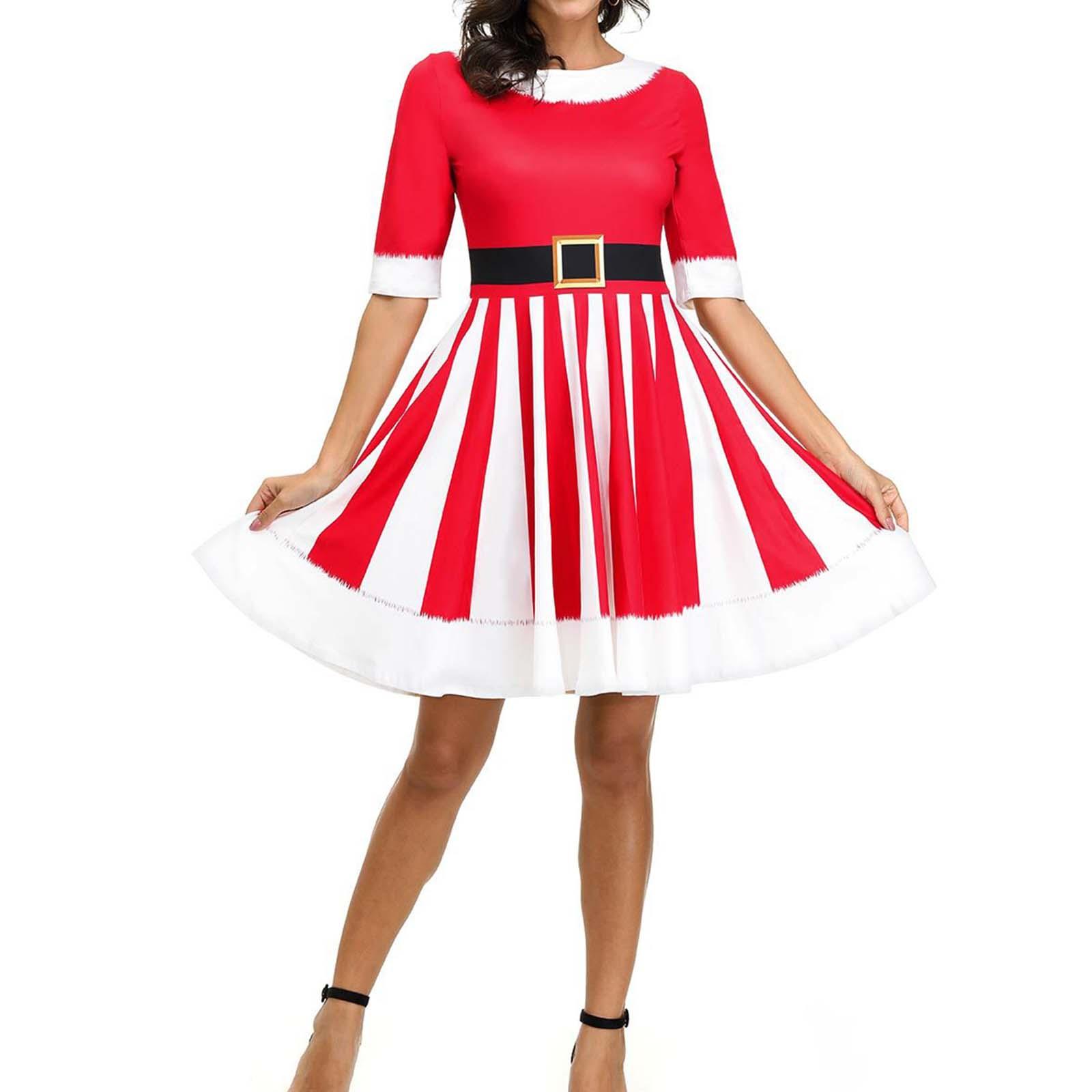 Christmas Dress Cosplay Clothing Christmas Costume for Birthday Xmas Holiday M