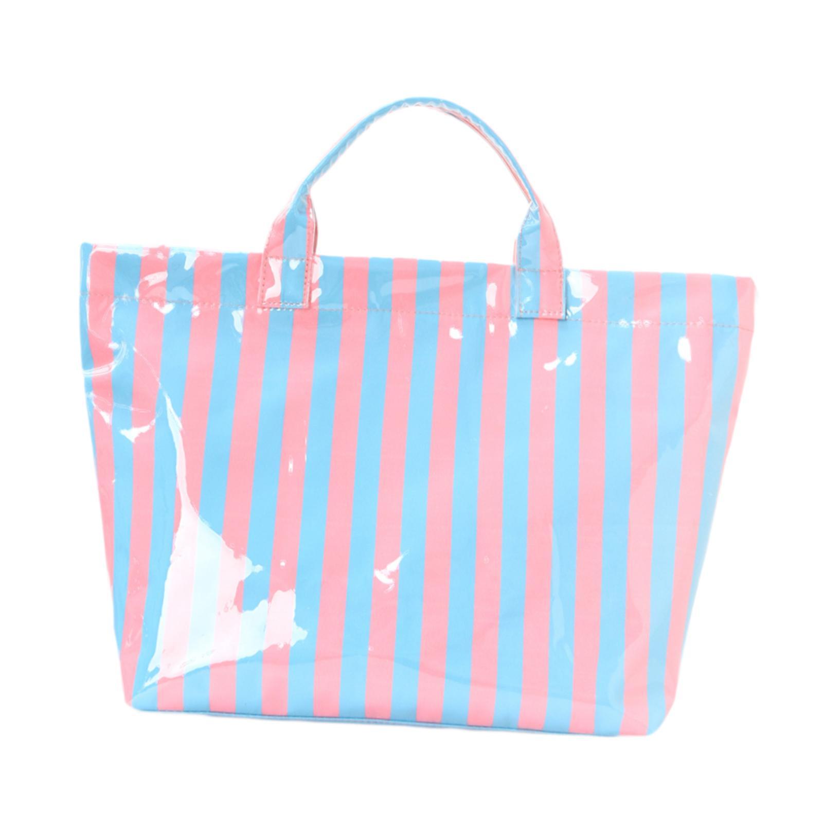 Shopping Tote Bag Blue Pink