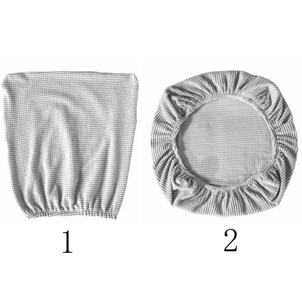 2xRemovable Stretch Soft Slipcover Office Computer Chair Cover Protector