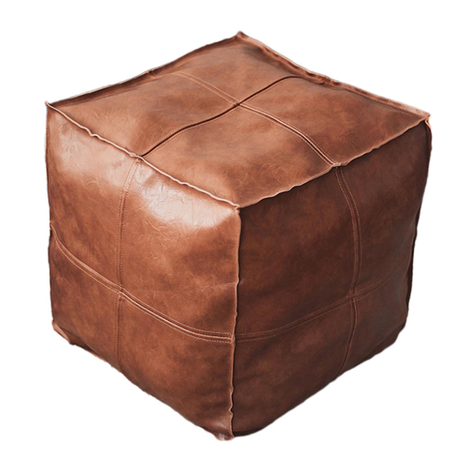 Moroccan Pouf Cover Brown