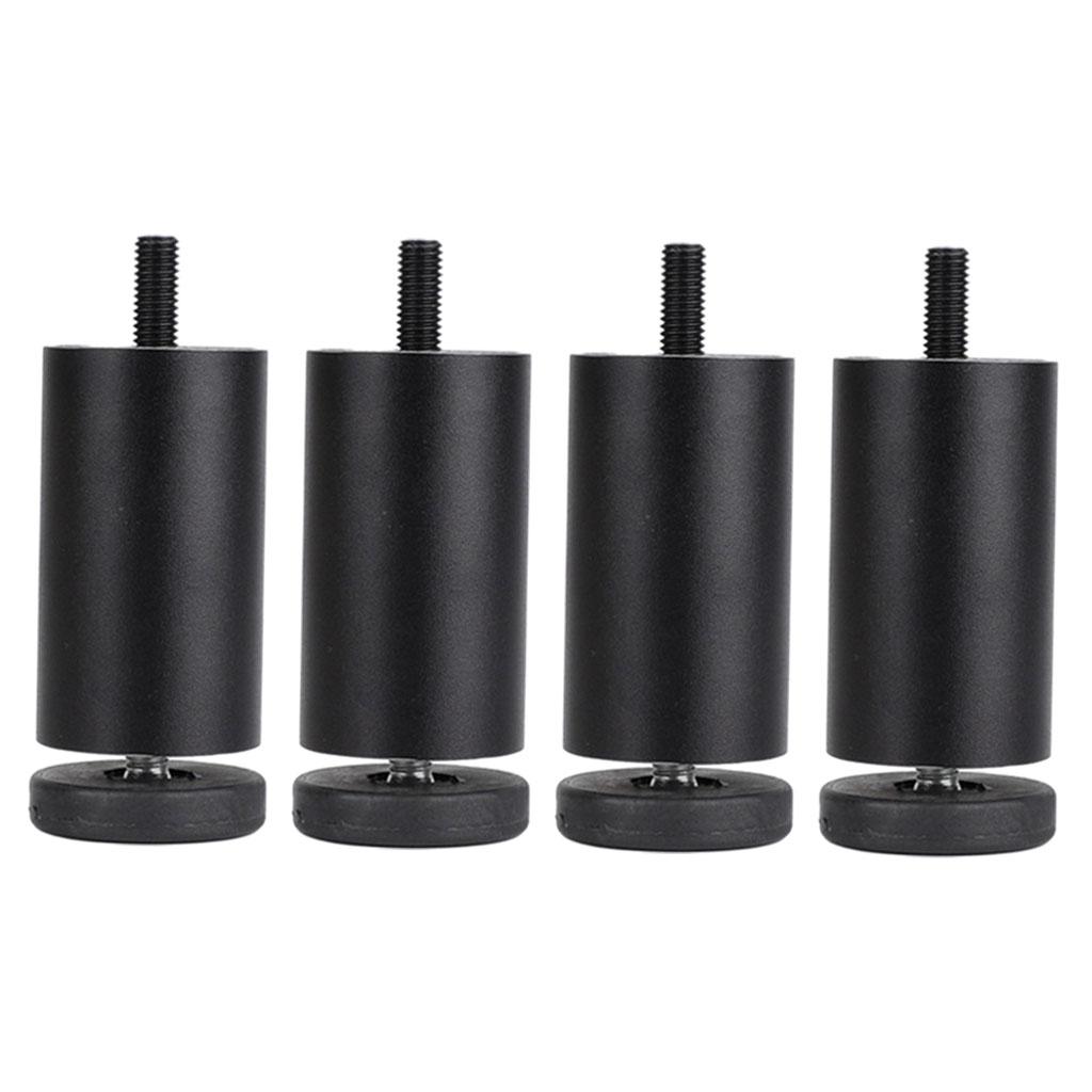 Furniture Legs 4Pcs 12Cm Black