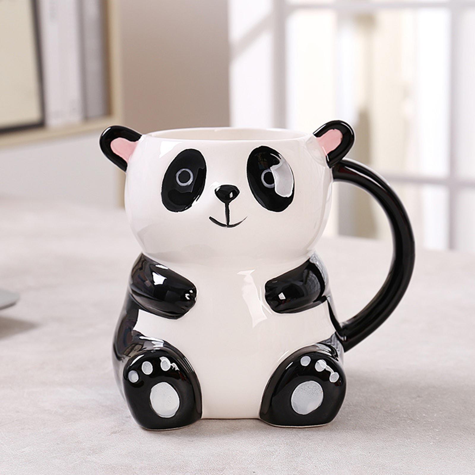 Coffee Ceramic Mug Creative Funny 3D Animal Mug for Espresso Cappuccino Milk Panda 500ml