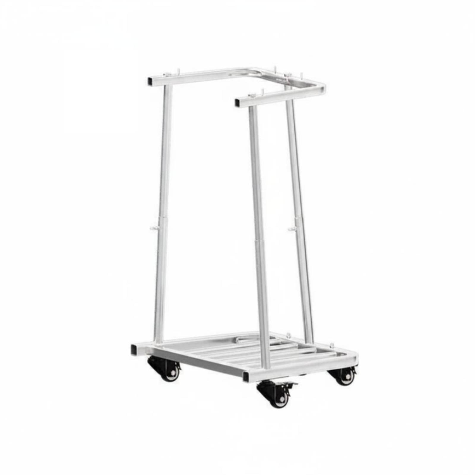 Stainless Steel Grain Bag Holder Adjustable Sack Filling Frame Heavy Duty Bagging Stand Farmers, Farm, Warehouse Four Wheel