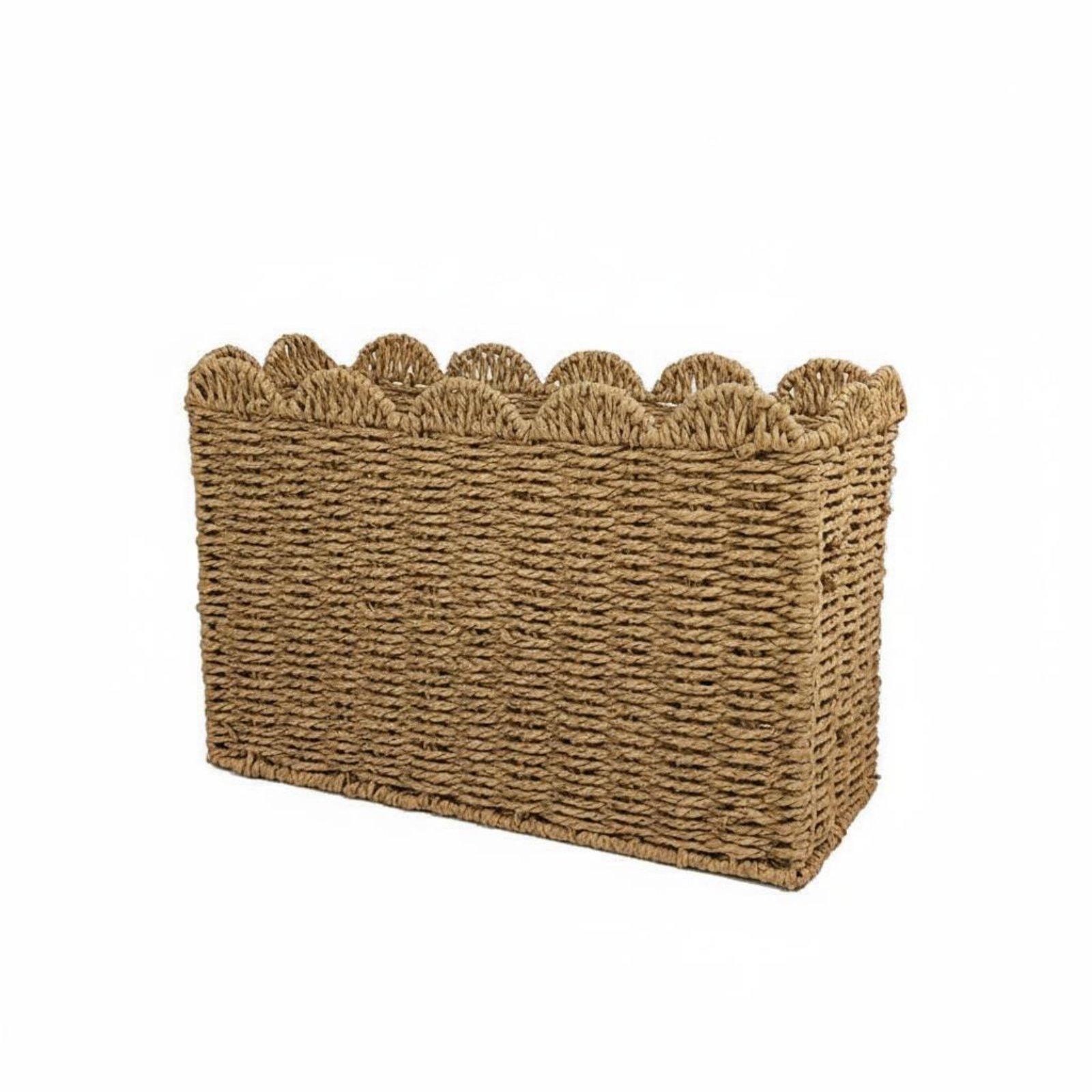 Paper Rope Magazine Basket