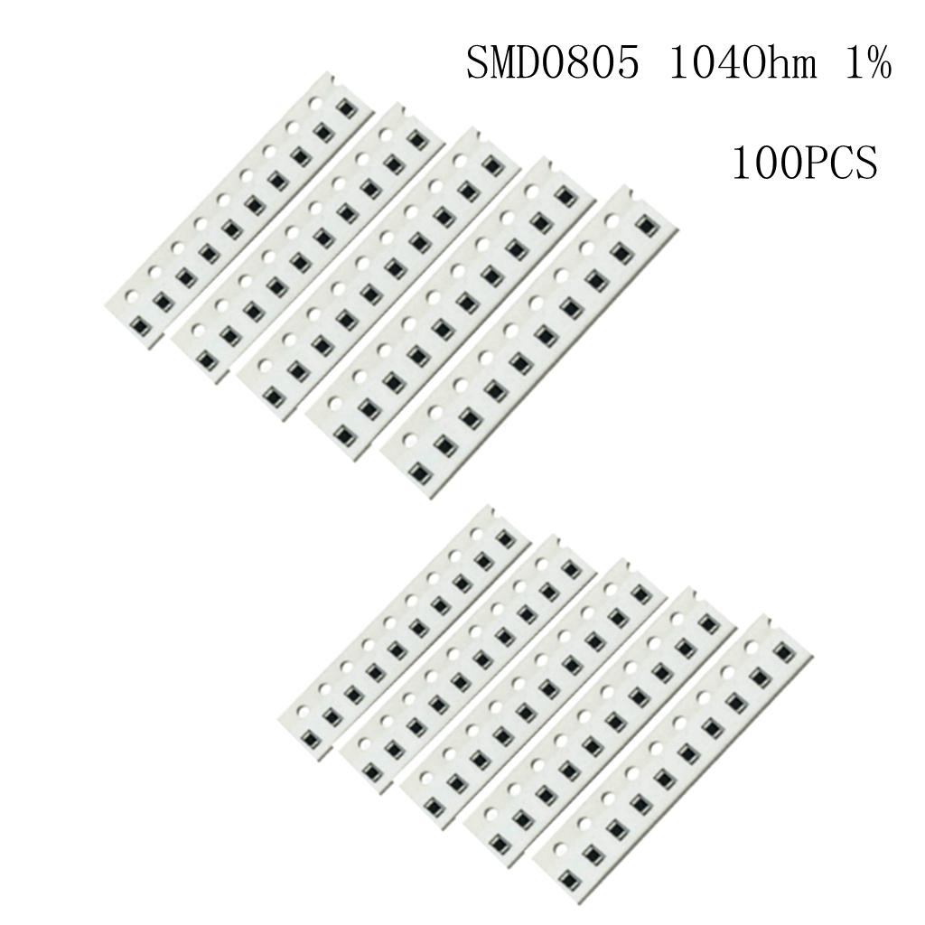 100Pcs SMD0805 104 SMD Chip Resistors 100K Ohm 1/8W 1%