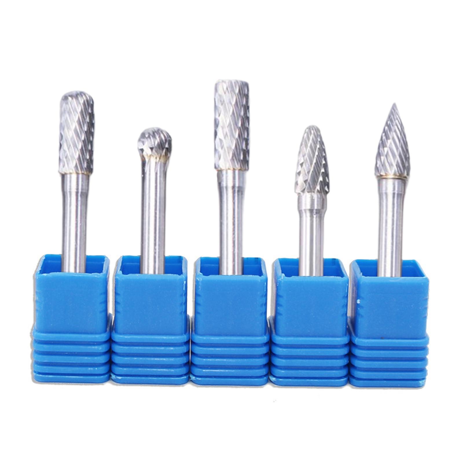 Carving Burr bits Double Cut for Grinding Carving Engraving B