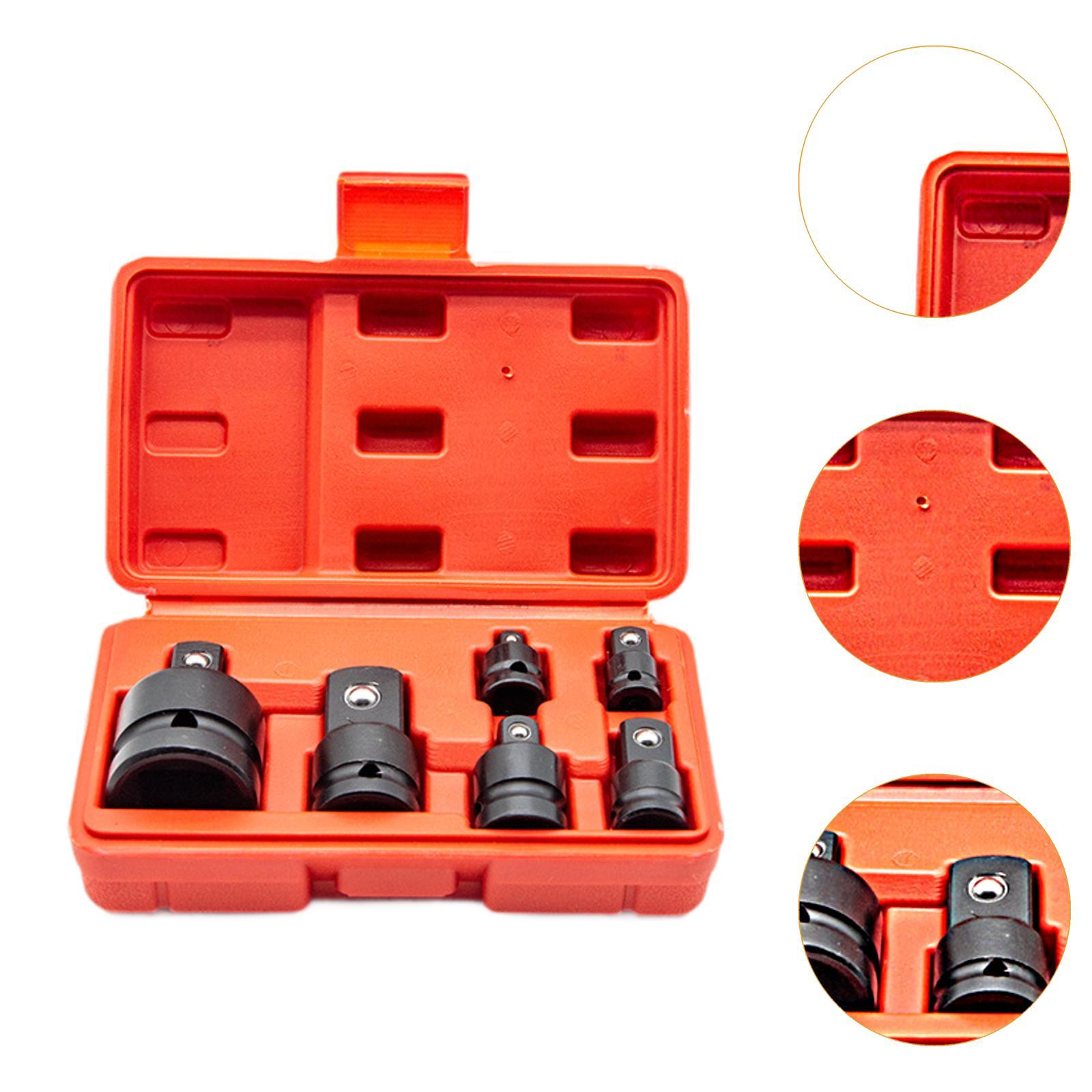 6x Socket Adapter Set Tools Tools Breaker Wrench Conversion