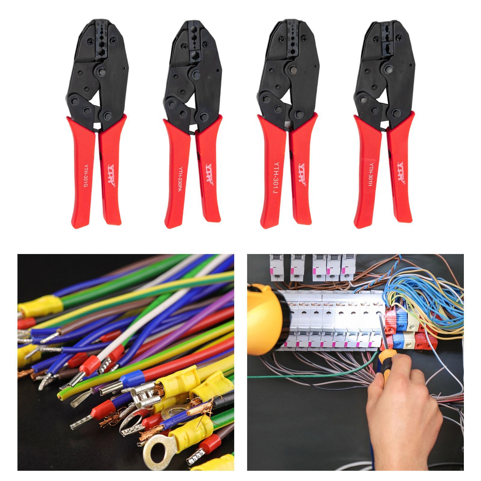 Ratchet Crimping Plier Wire Terminal Crimper Multifunctional Wire Crimp Tool YTH 301G