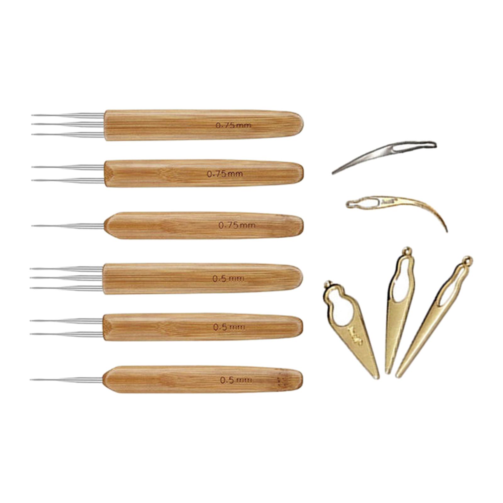 Crochet Needle Hooks Bamboo Handle