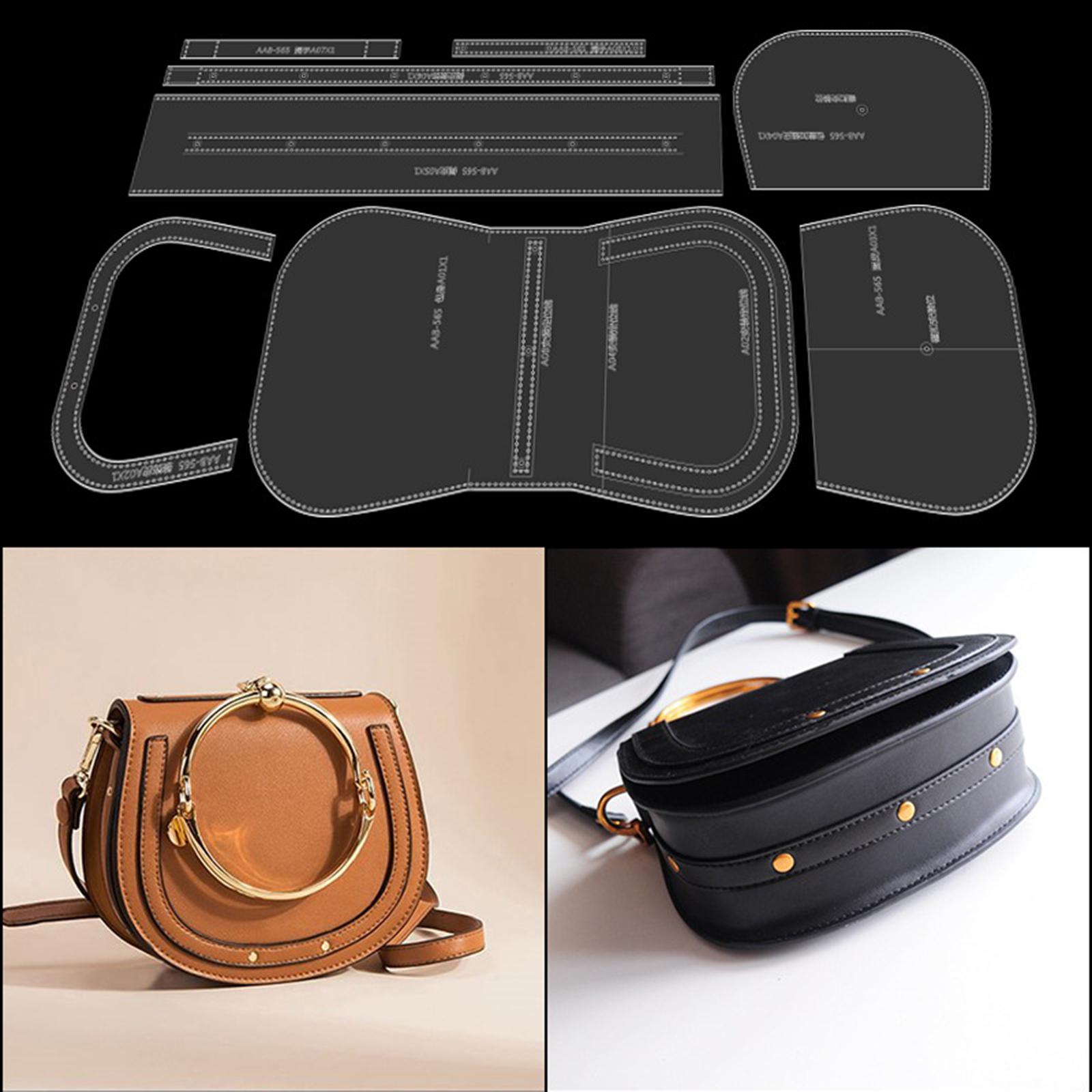 Shoulder Messenger bag Template Pattern Tools Cylinder Leather Craft Kits
