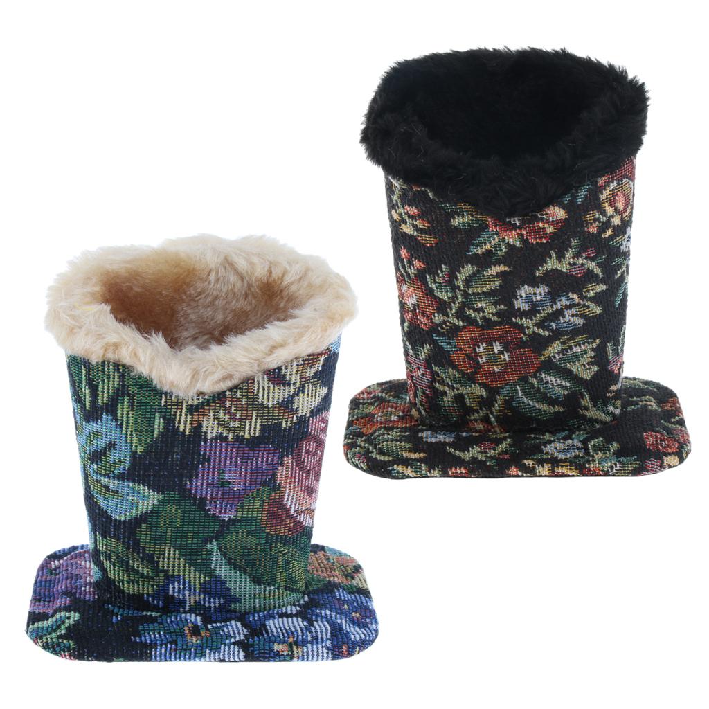 Plush Lined Eyeglass Holder Stand Upright Desktop Case Pen Holders Home