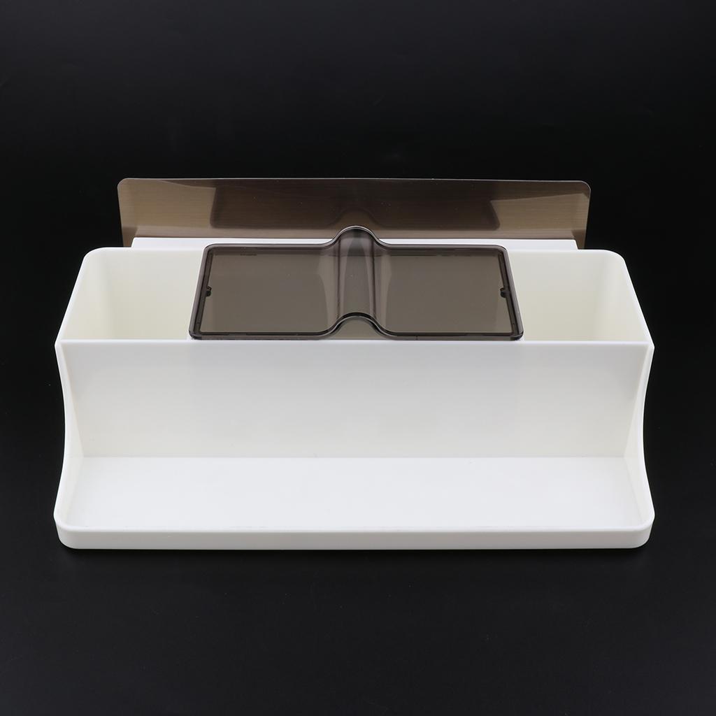 Plastic Wall Mounted Storage Rack Bedroom Bathroom Organizer Holder Shelf