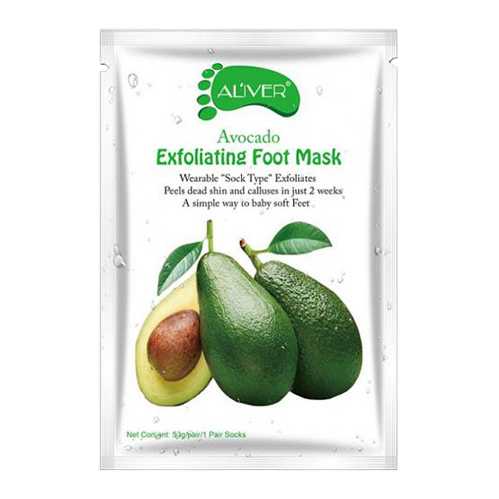 Baby Soft Foot Peeling Mask Socks Exfoliating Callus Dead Skin Avocado