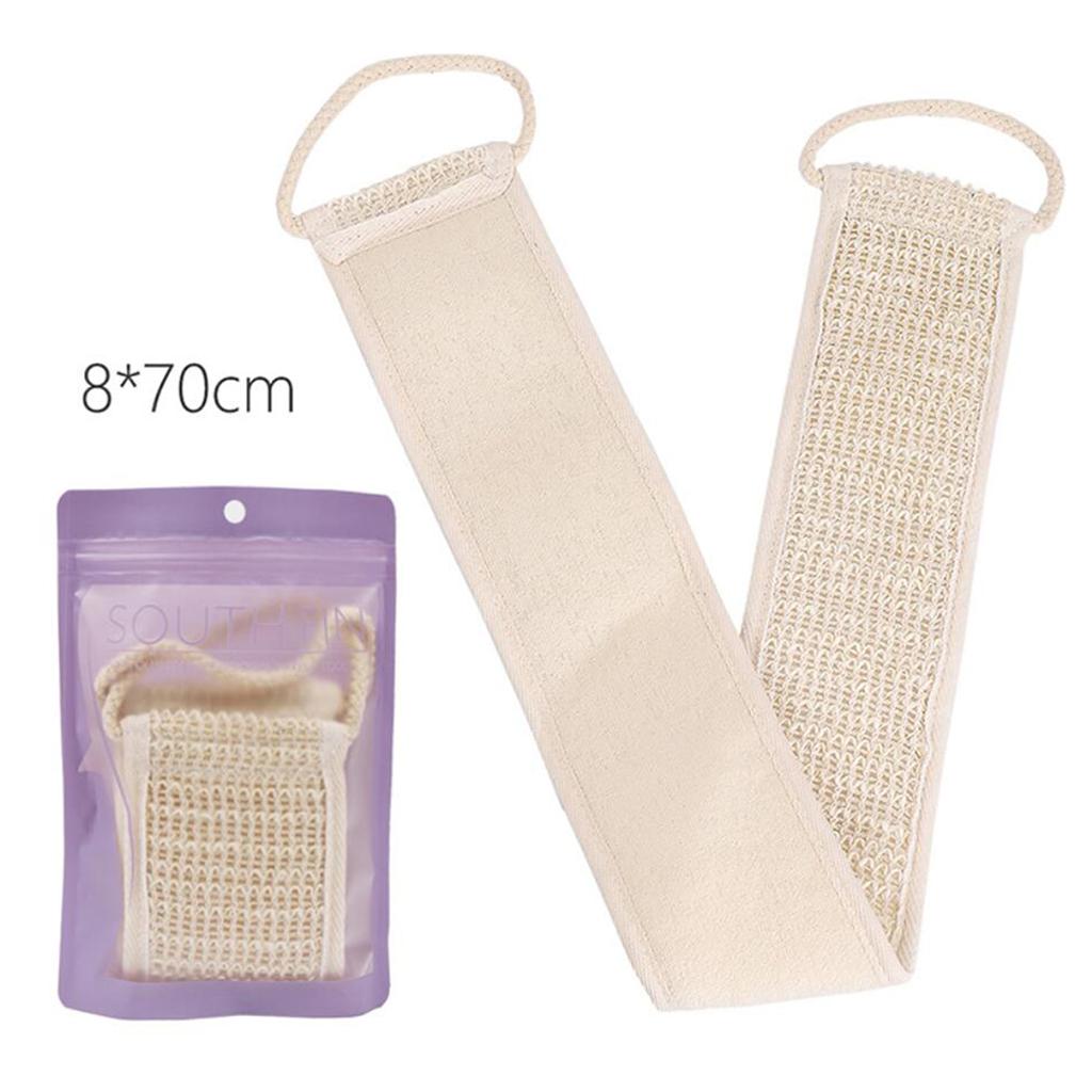 Natural Loofah Luffa Shower Sponge  Exfoliator Cotton linen Back Scrubber