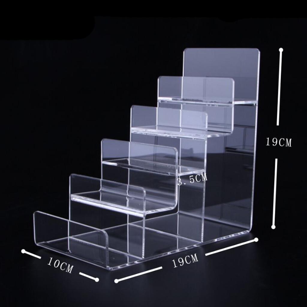 Small Commodity Ladder Step Rack Display Shelf,3-Tier/4-Tier