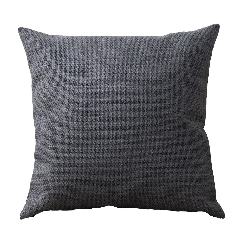 Nordic Style Solid Color Decorative Polyester Fill Cotton Pillow Gray