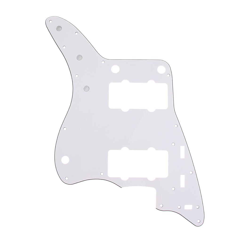 Electric Guitar Pickguard Scratch Plate for Guitar Replacement Parts White