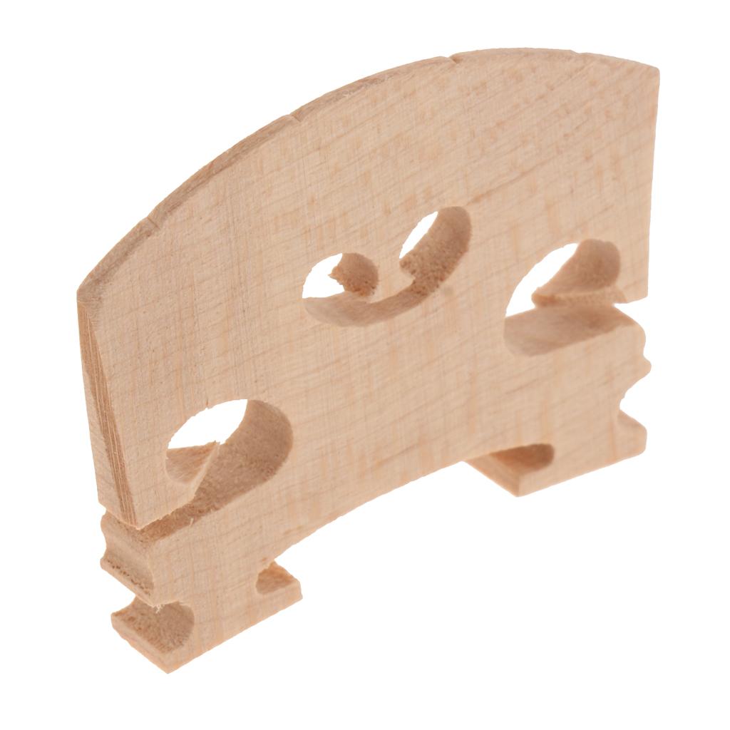 Solid Wooden Violin Bridge Musical Instrument DIY Replace 1-4