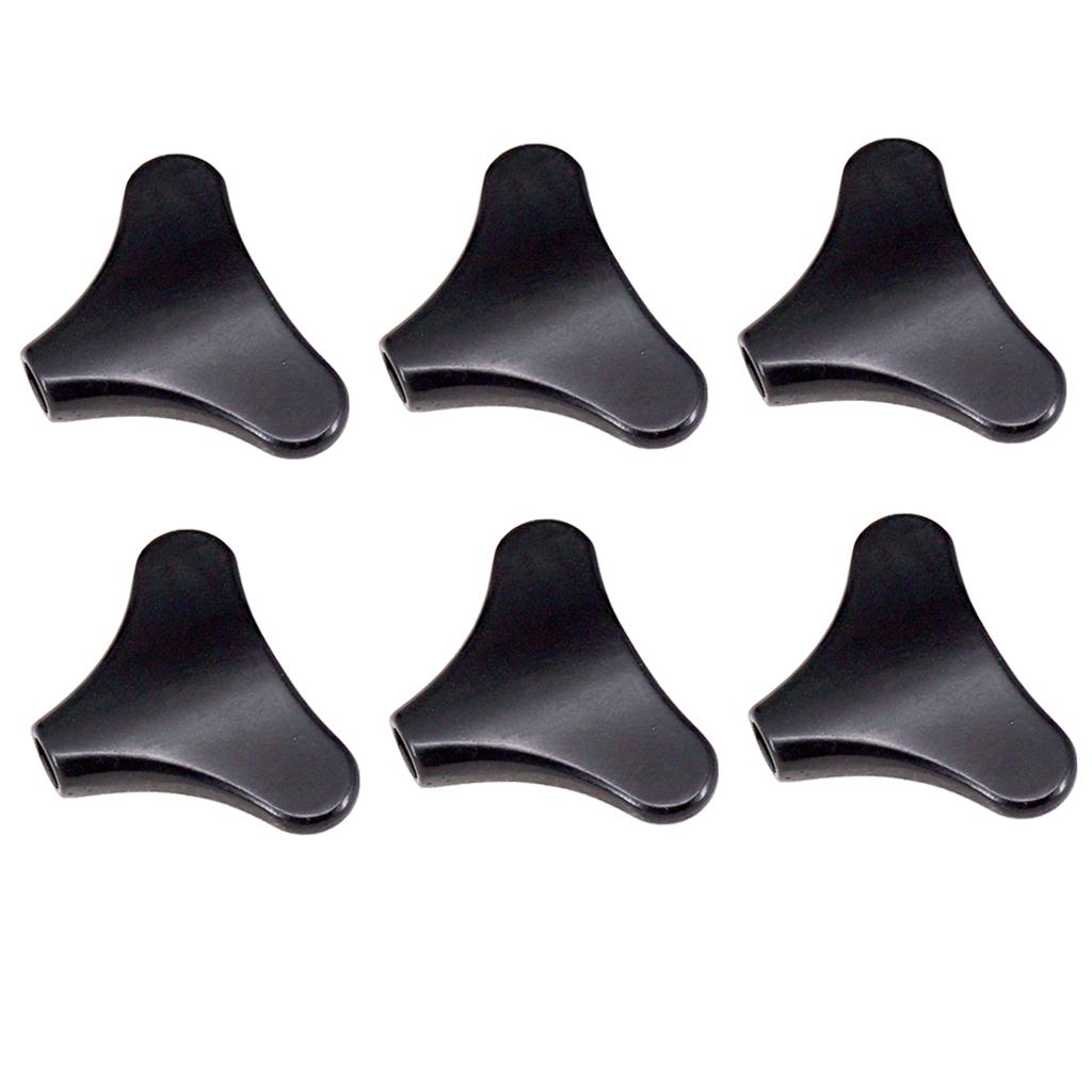 6Pcs Guitar Tuning Peg Button Machine Heads Acoustic Guitar Accessory Black