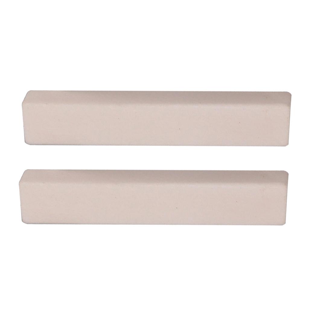 2pcs Blank Guitar Nut White 52x6x9mm for Electric Acoustic Classical Guitar