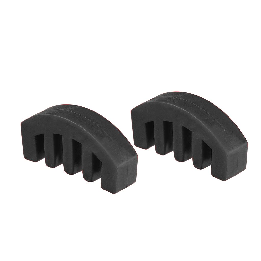 10PCS Universal Violin Rubber Mute Silencer For Violino Practice Accs Black