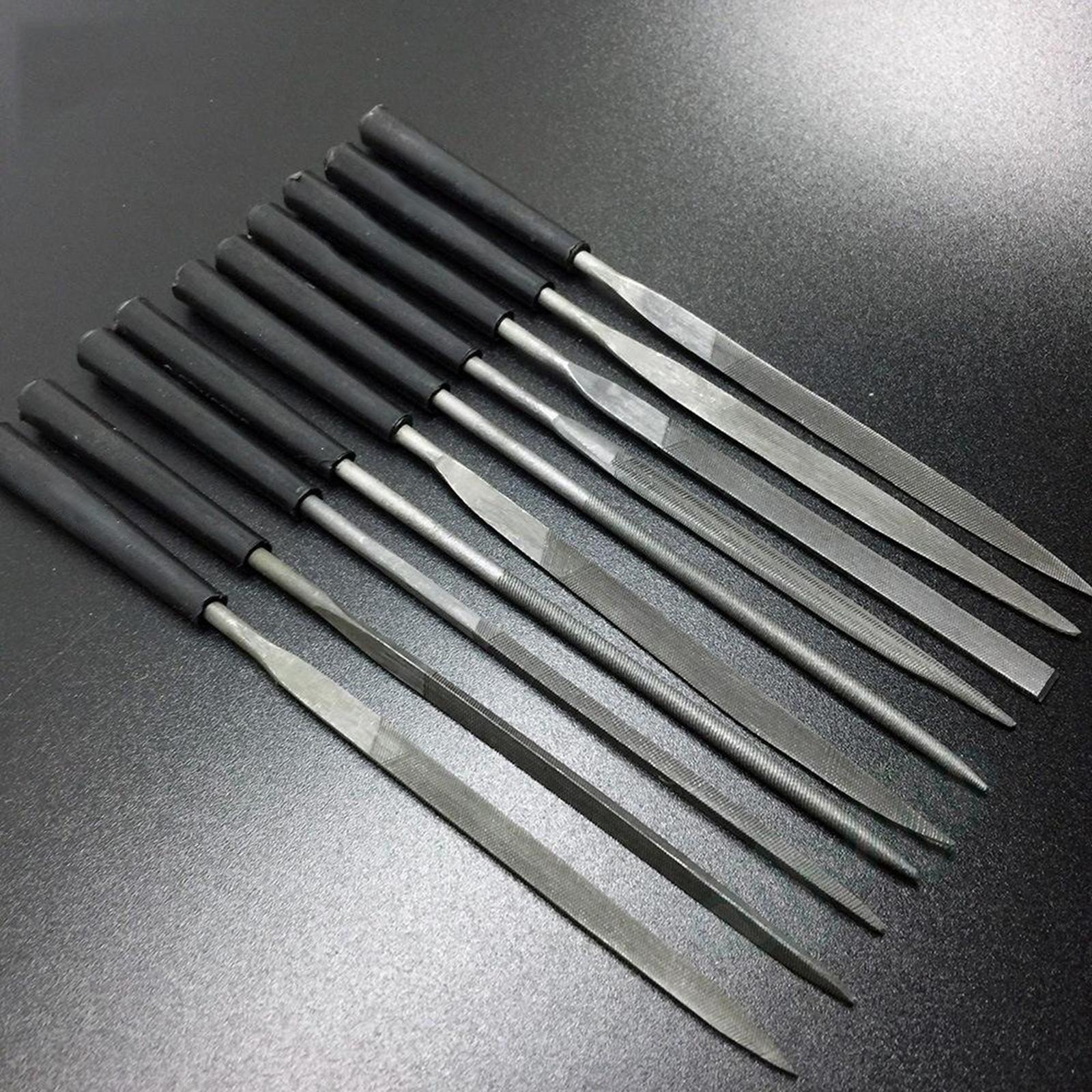 LUTHIER NEEDLE FILE SET 10Pcs Guitar Nut Slot Fret Dressing Tool Files