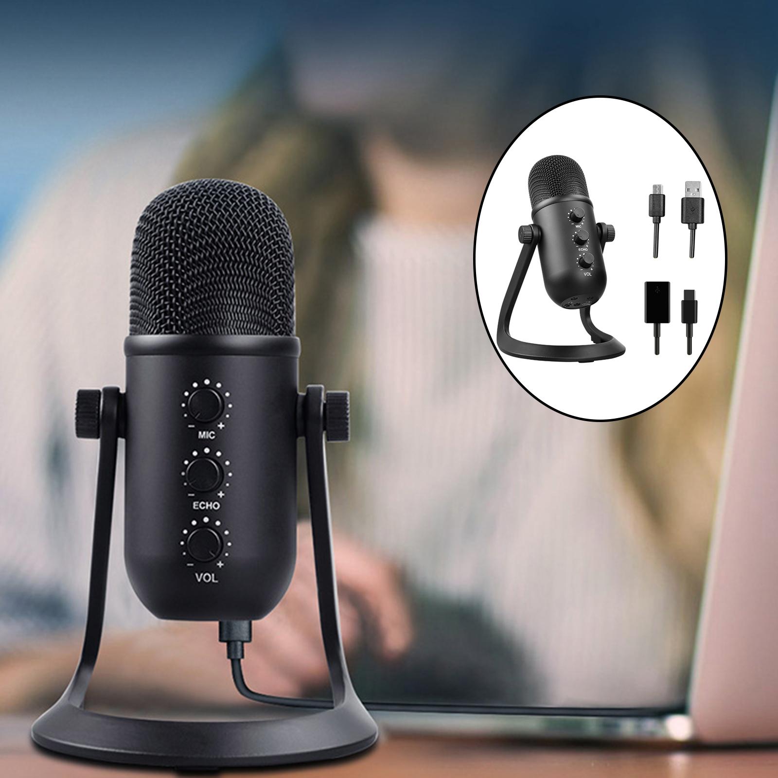 Professional Cardioid Wired Condenser Microphone Party Desk Cardioid Mic for Android