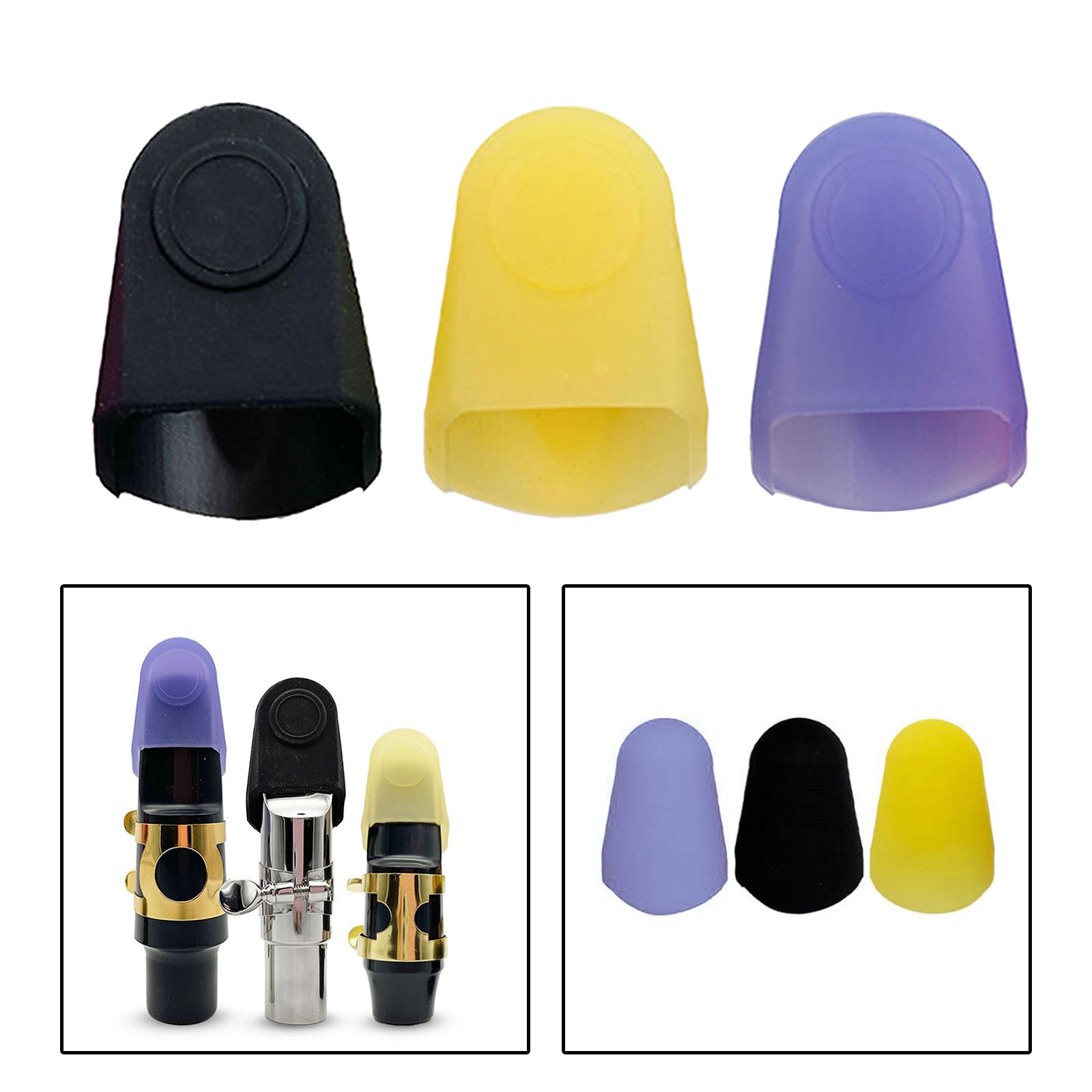 6xClarinet Cap Maintenance Dustproof Instrument Accessory Mouthpiece Protector black