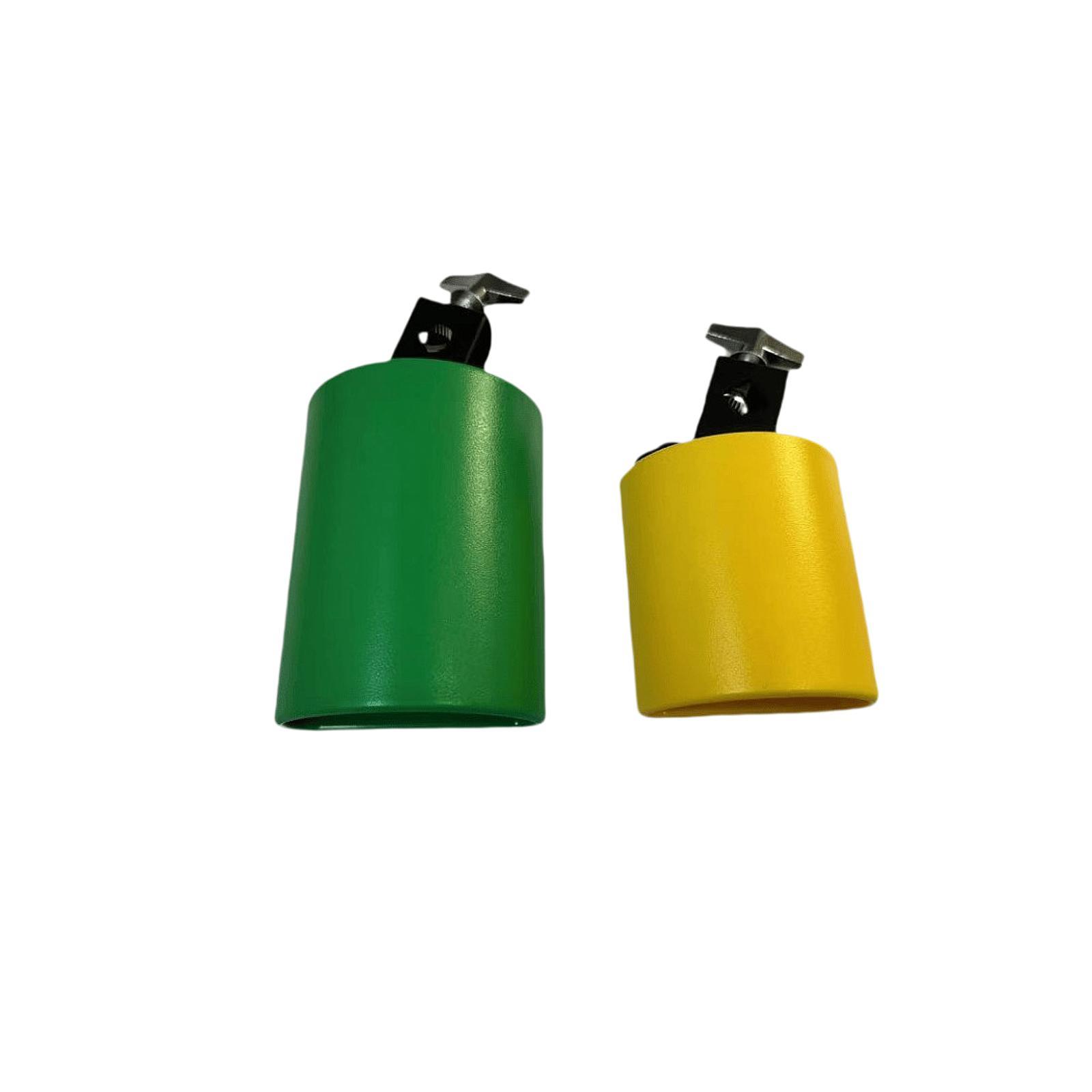 2Pcs Hand Percussion Cowbell Cheering Bell for Baseball Drum Set Celebration