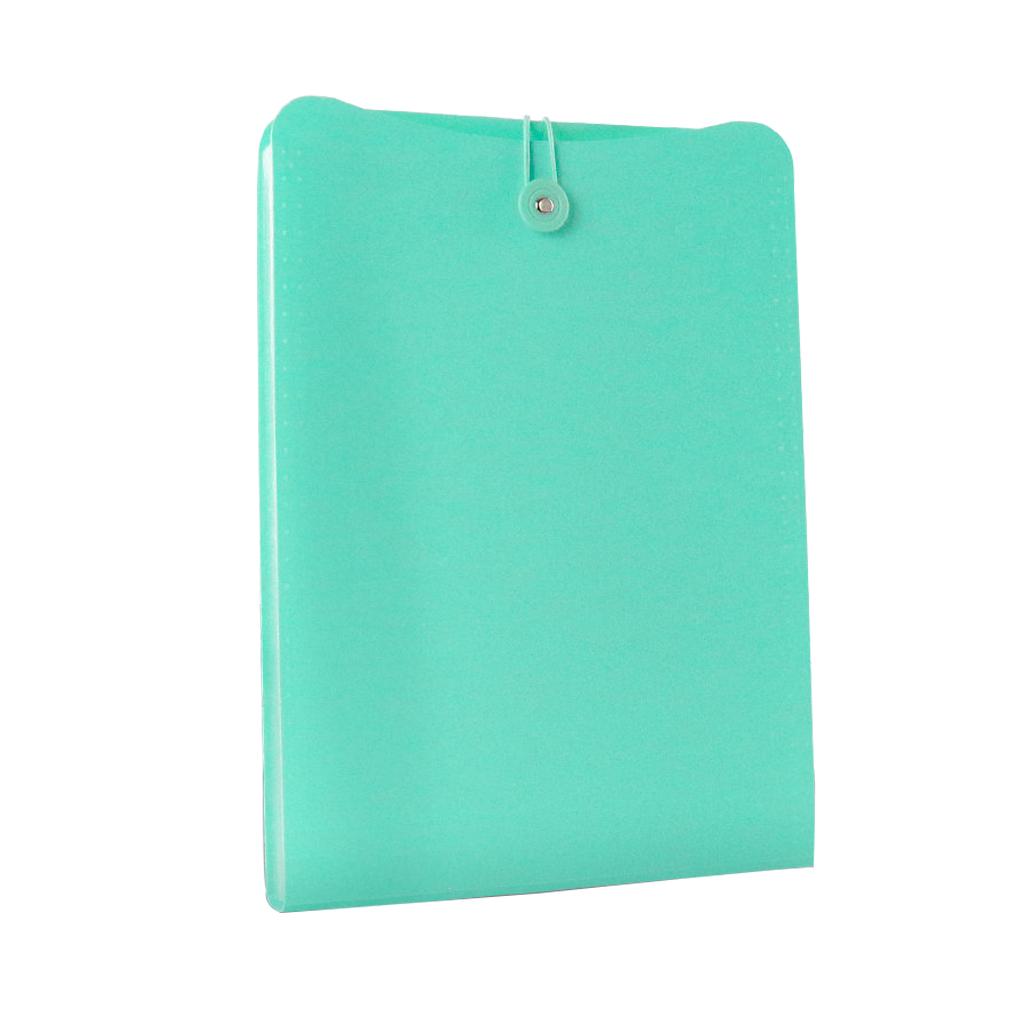  7 Layers File Organizer Expanding Folders A4 Document Holder Bag Green