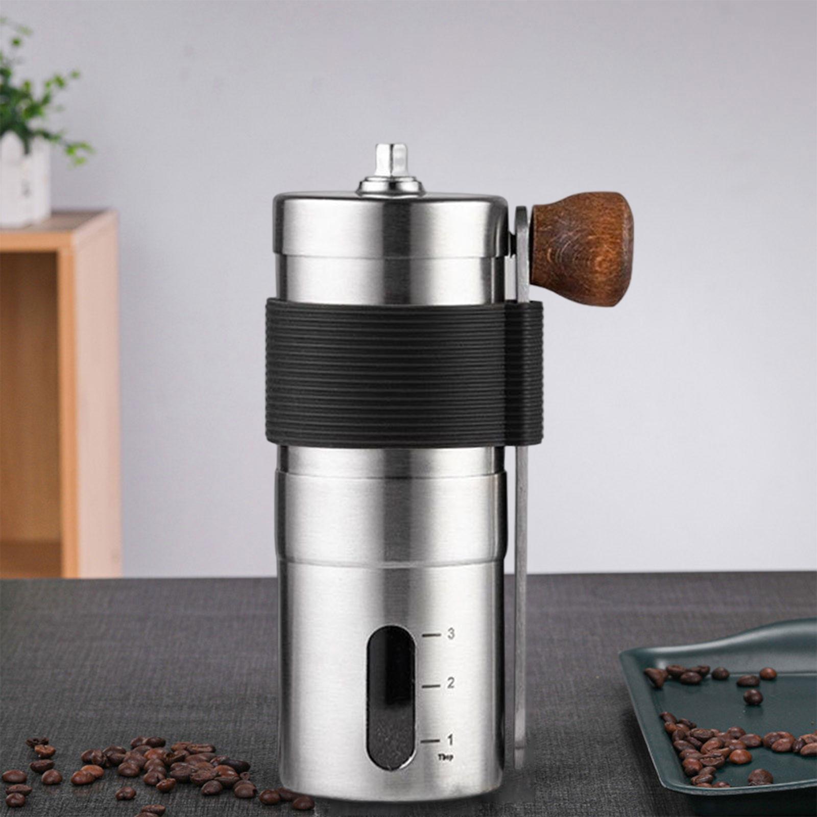 Manual Coffee Grinder Stainless Steel Ceramic Burr Hand Crank Grinder