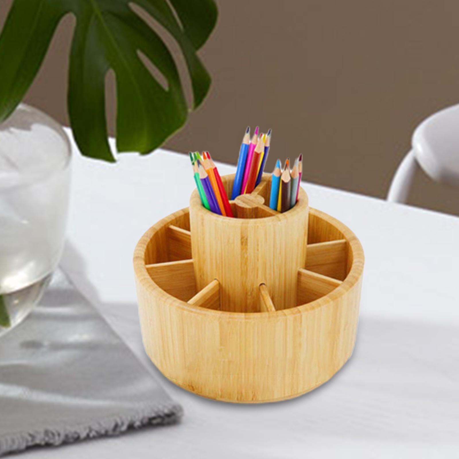 360 Degrees Rotating Pencil Holder Desk Organizer for Office Table Classroom
