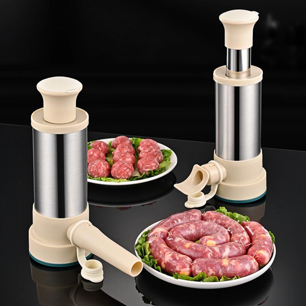 Manual Sausage Stuffer Machine with Stuffing Tubes Manual Sausage Maker Tool