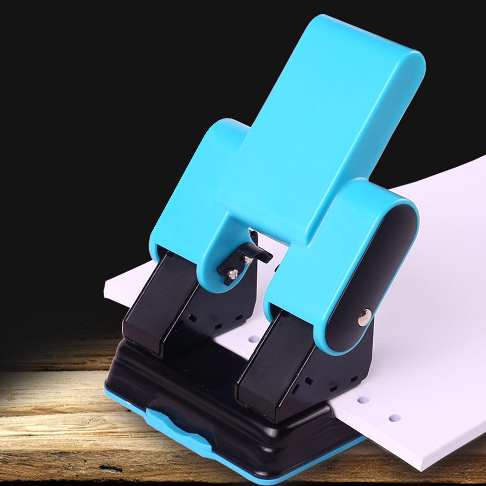 2 Hole Punch Adjustable Punch Spacing Sturdy Gifts Accurate Positioning 9302 Blue
