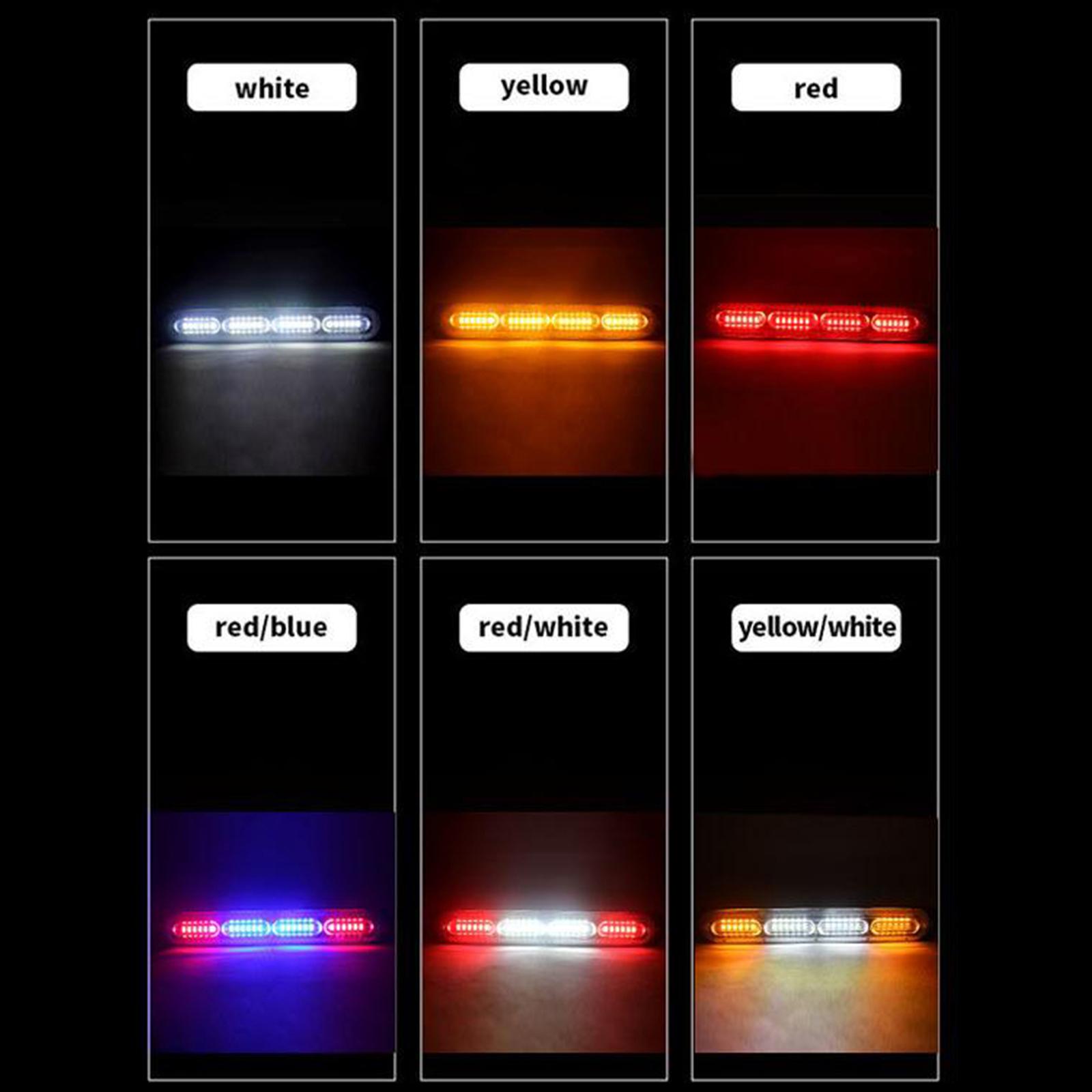 24LED Car Truck Emergency Warning Hazard Flash Strobe Light Bar White