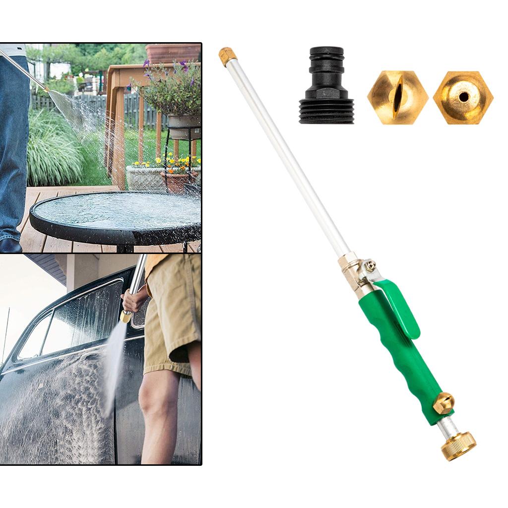 High Pressure Power Water Hose Pipe Nozzle Pets Car Washer Spray Gun Green