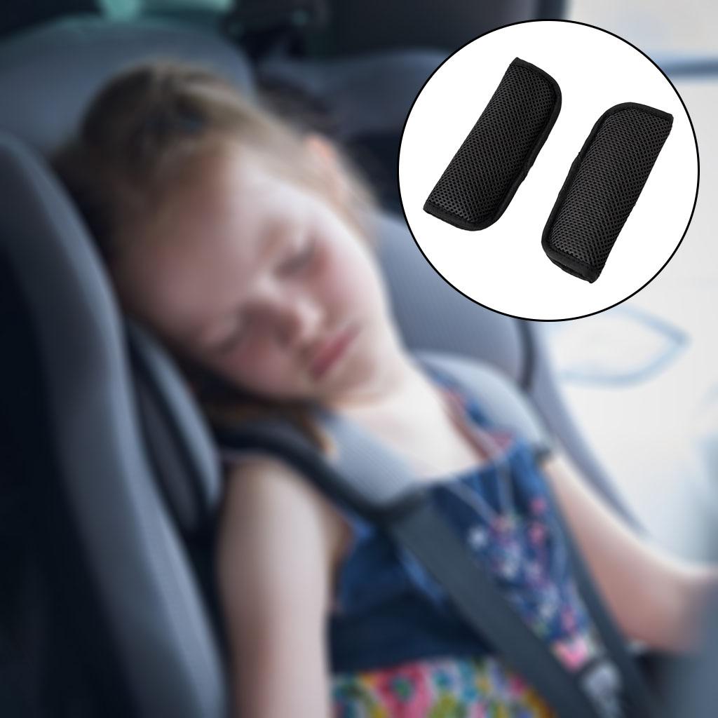 Kids Car Safety Seat Belt Covers Parts Child Children Boys Girls Black
