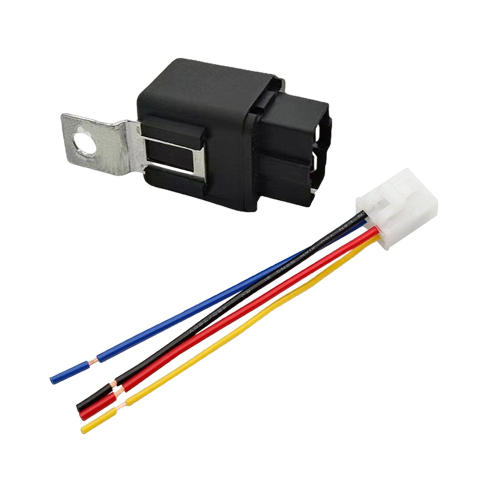 Automotive Relay Accessories Replacement for Air Conditioning Vehicles 12V with socket