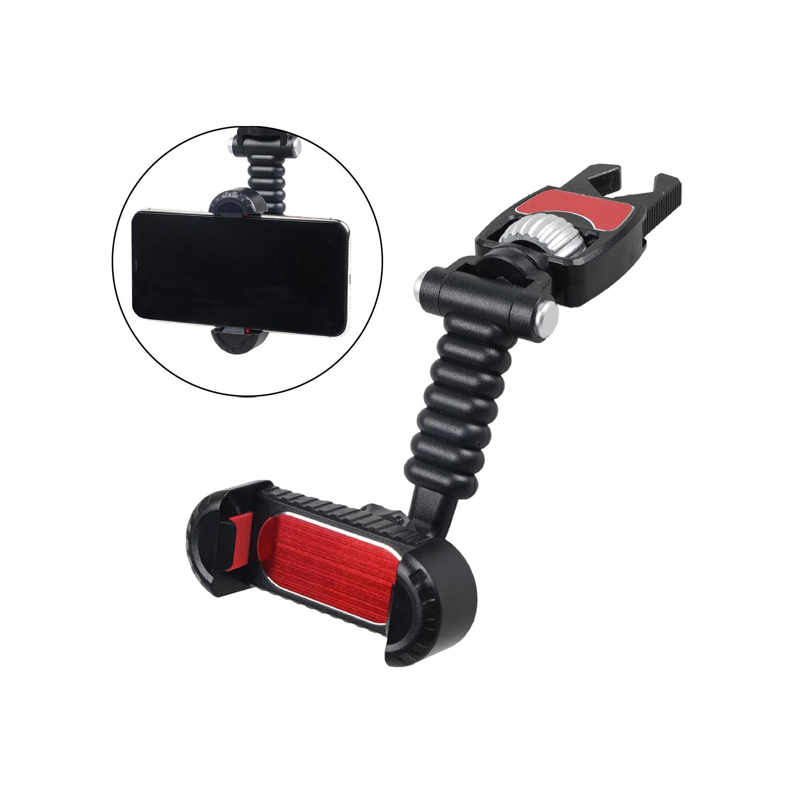 Universal Rearview Mirror Mount Holder for Phone Smartphone Cradle Red