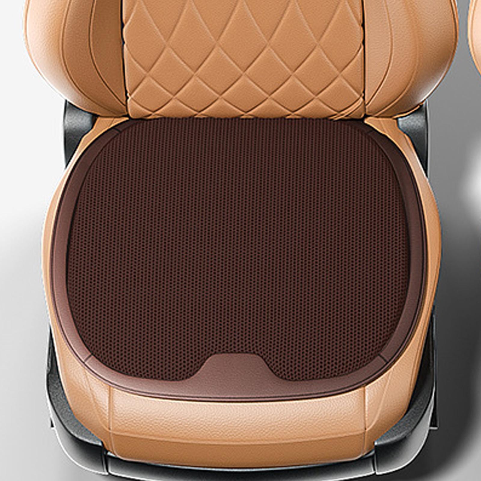 Car Interior Seat Cover Cushion Pad Mesh Sponge Seat Protector Auto Supplies Brown