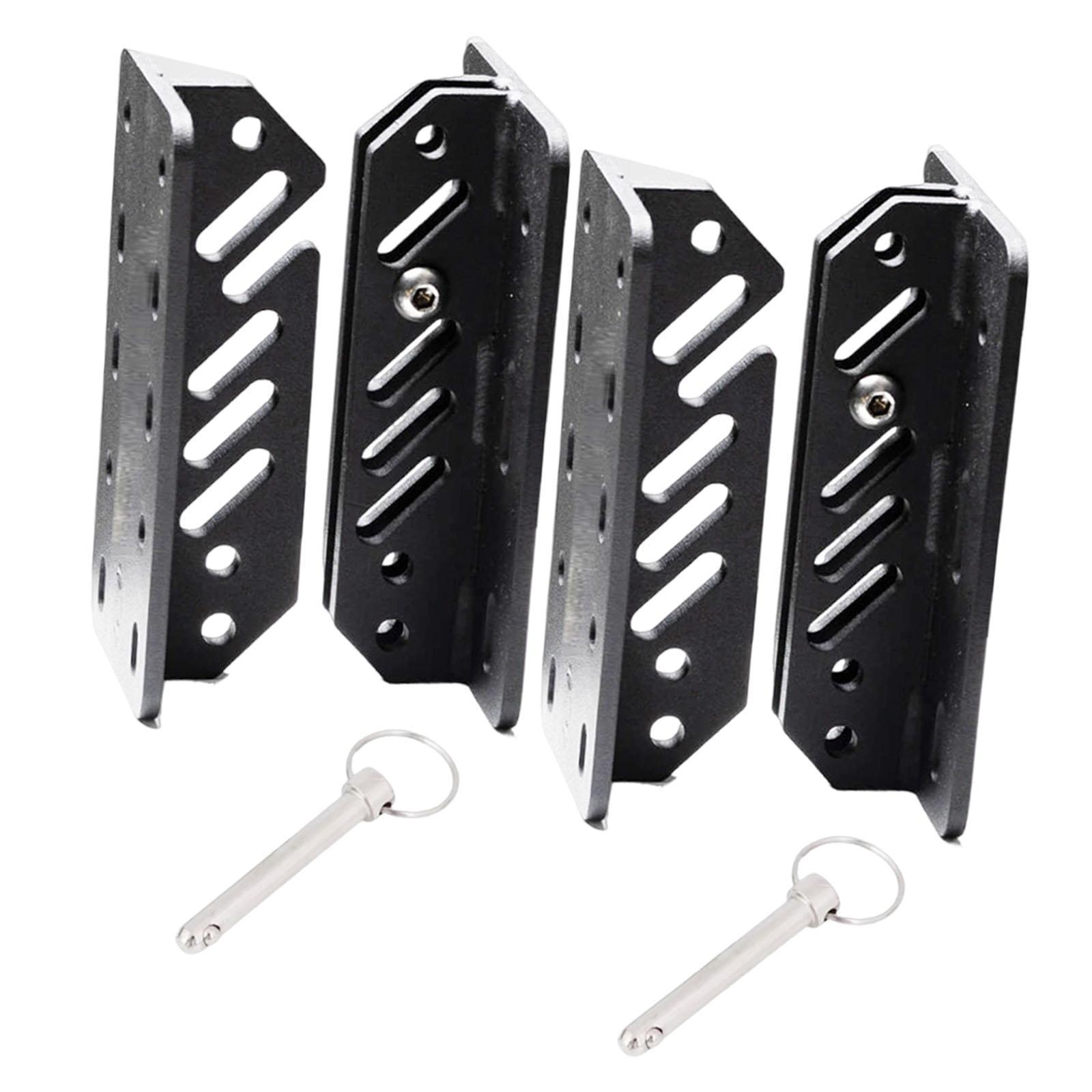 Awning Bracket Direct Replace Wind Proof Easy Use Black Shade Canopy Support 2 Set