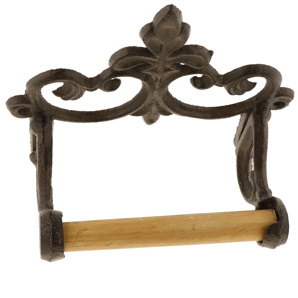 Toilet Paper Roll Holder European Iron Style Decorative Cast Paper Roll