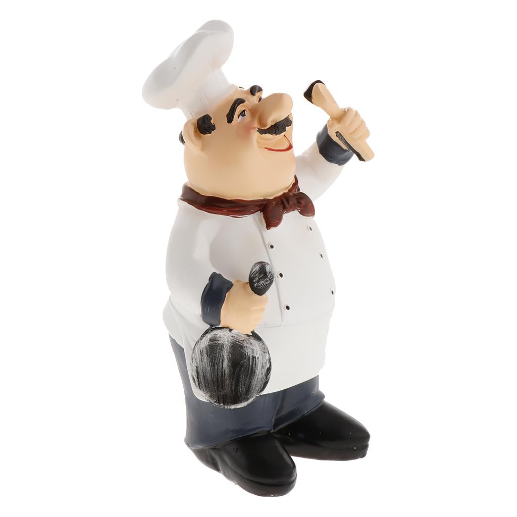 resin chef statue