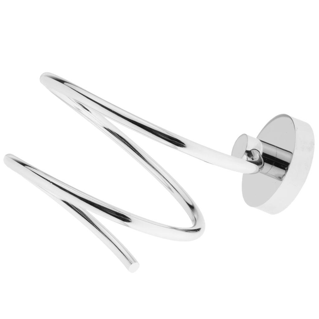 Stainless steel chrome-plated hair dryer holder