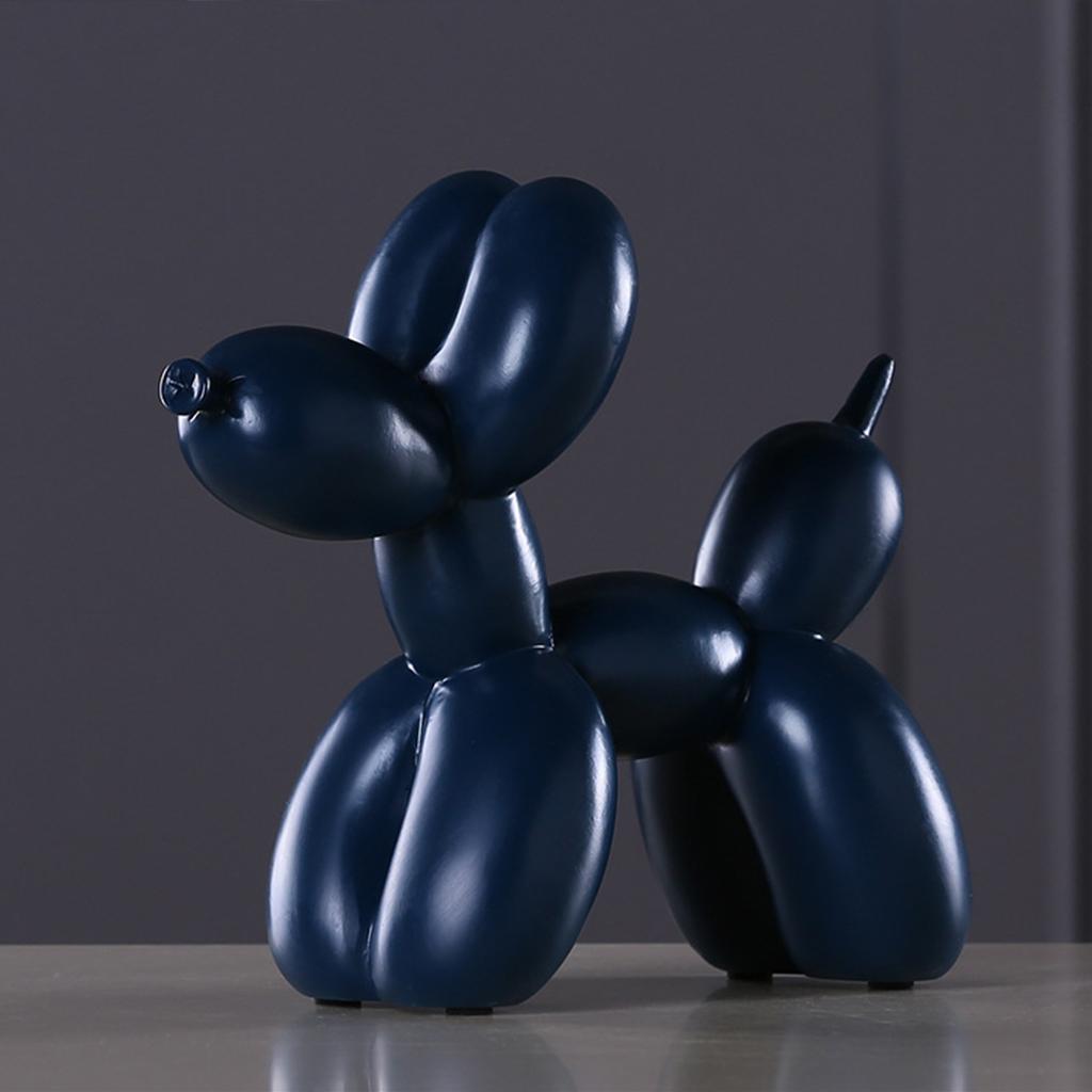 Resin Decorative Balloon Dog Ornament Desktop Decorations Blue