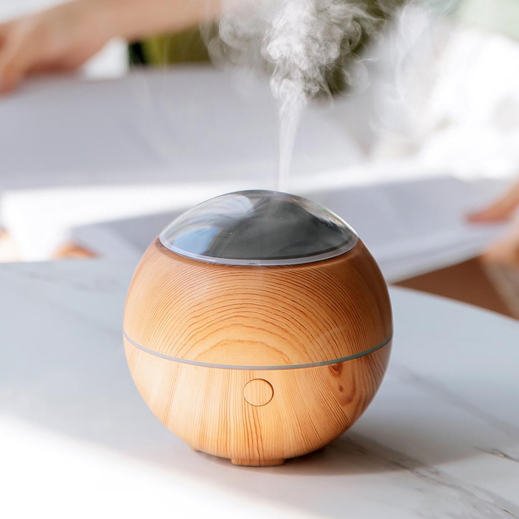 Essential Oil Diffuser Aromatherapy Humidifier Air Purifier Light Wood Grain